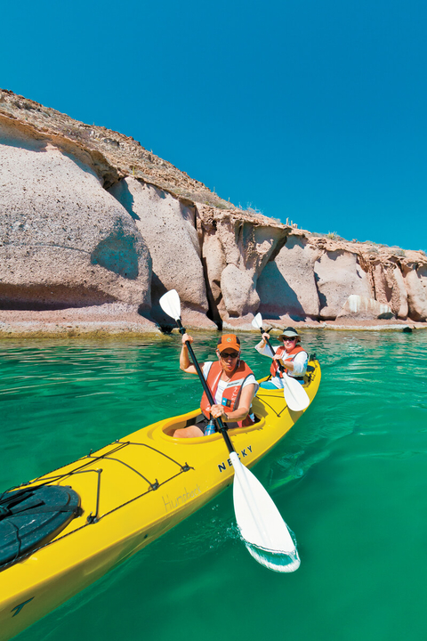 Lindblad Expeditions kayak in Sea of Cortez Lindblad Expeditions kayak in Sea of Cortez